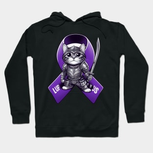 Lupus Awareness Warrior: Our Cute Cat Crusader Hoodie